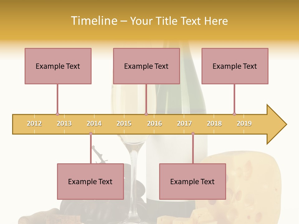 Vineyard Chardonnay Anniversary PowerPoint Template