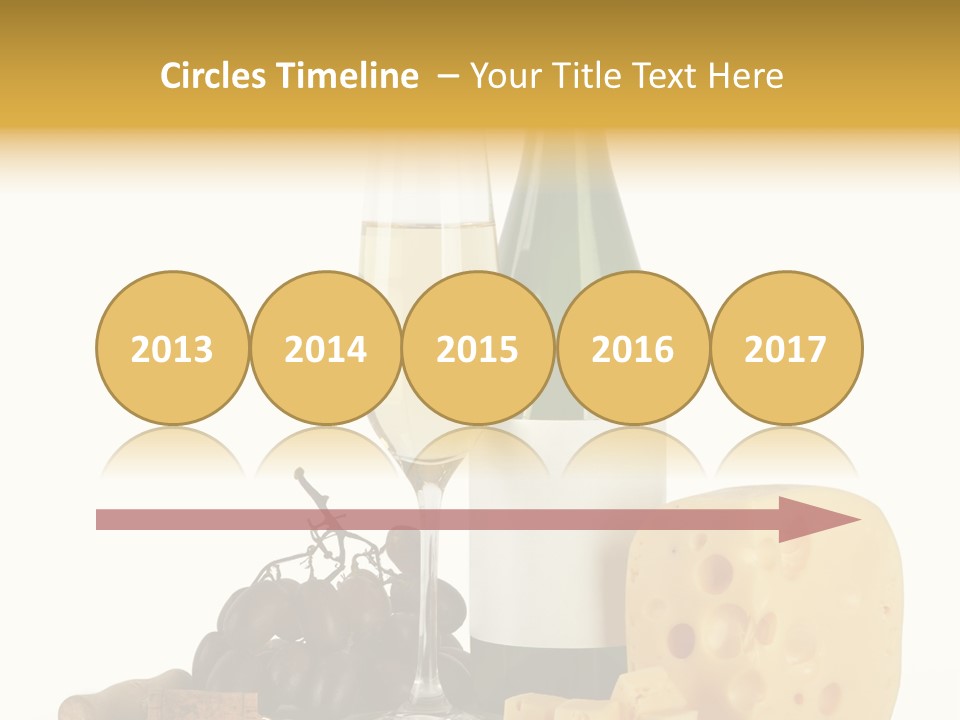 Vineyard Chardonnay Anniversary PowerPoint Template