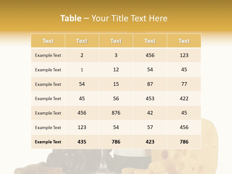 Vineyard Chardonnay Anniversary PowerPoint Template