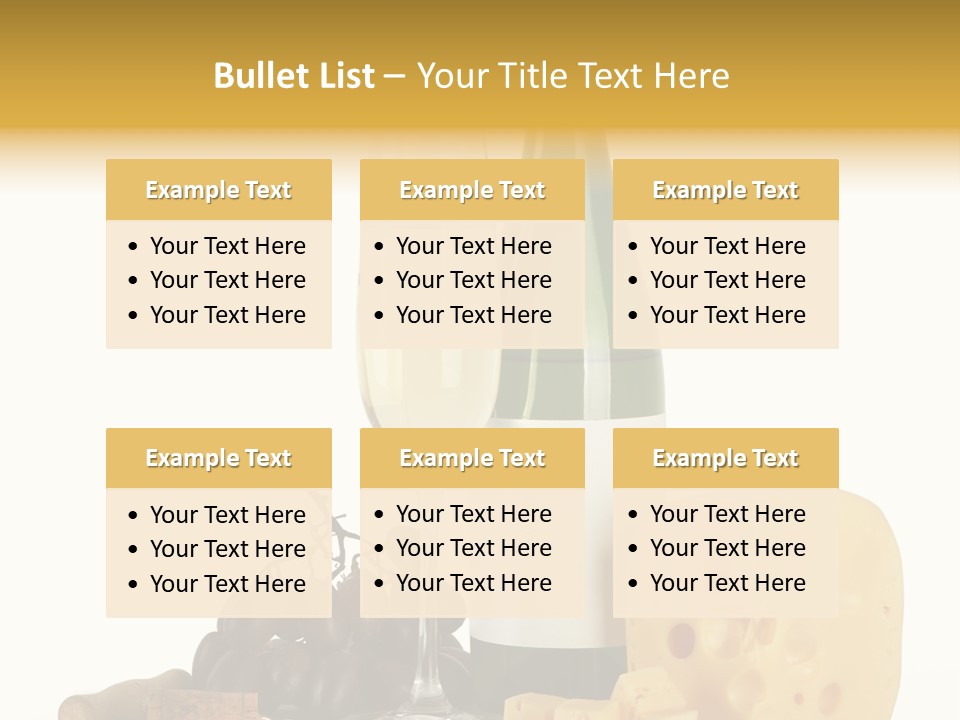 Vineyard Chardonnay Anniversary PowerPoint Template