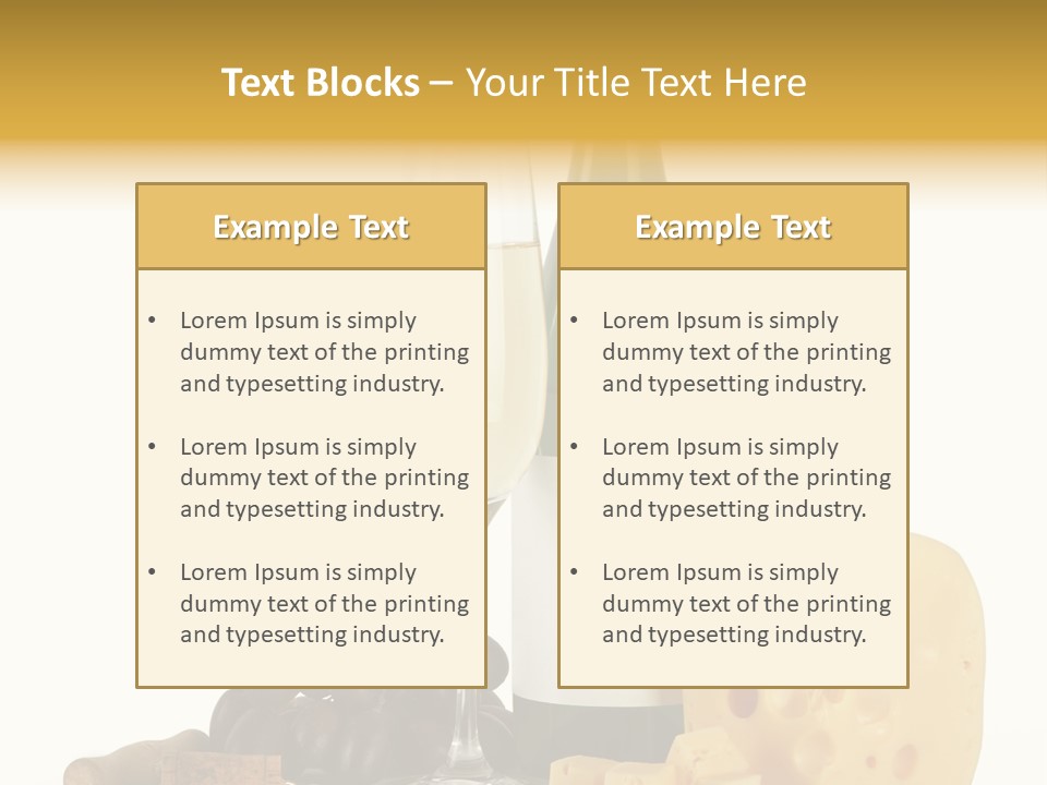 Vineyard Chardonnay Anniversary PowerPoint Template