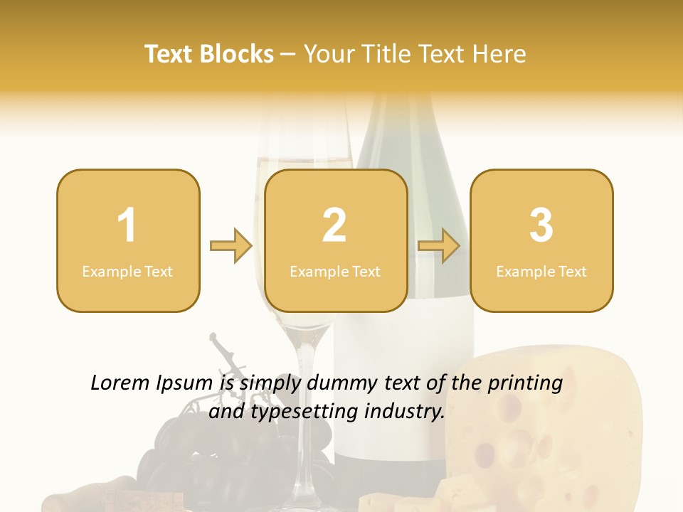 Vineyard Chardonnay Anniversary PowerPoint Template