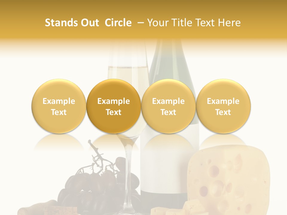 Vineyard Chardonnay Anniversary PowerPoint Template