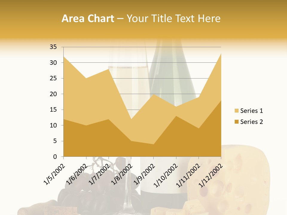Vineyard Chardonnay Anniversary PowerPoint Template