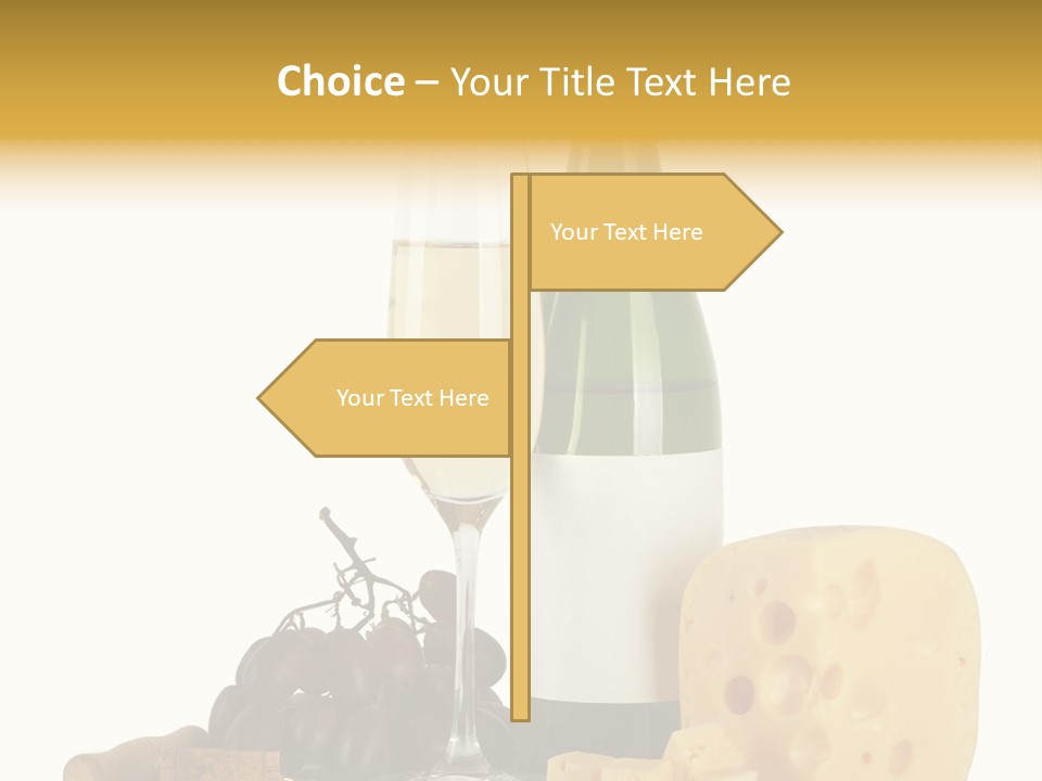 Vineyard Chardonnay Anniversary PowerPoint Template