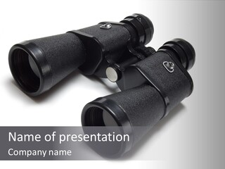 Observe Spy Isolated PowerPoint Template