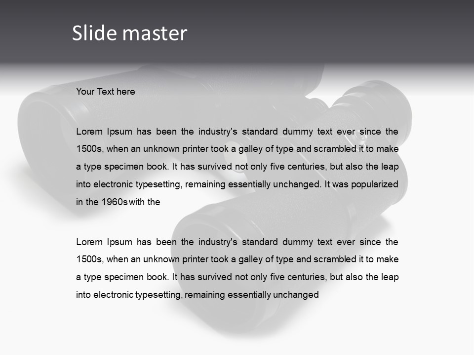 Observe Spy Isolated PowerPoint Template