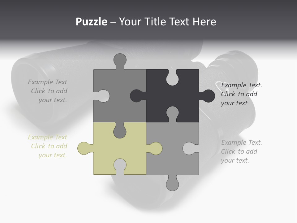 Observe Spy Isolated PowerPoint Template