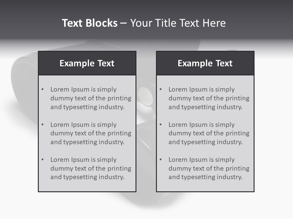 Observe Spy Isolated PowerPoint Template