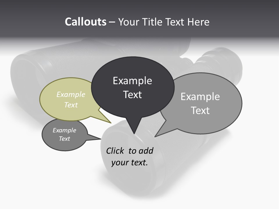 Observe Spy Isolated PowerPoint Template