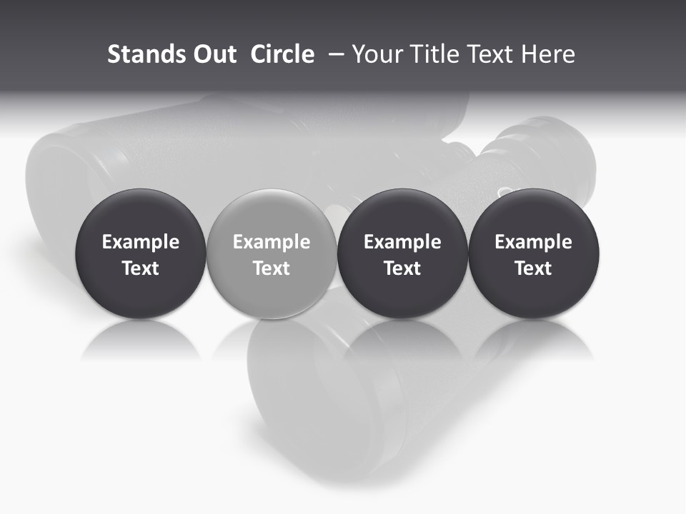 Observe Spy Isolated PowerPoint Template