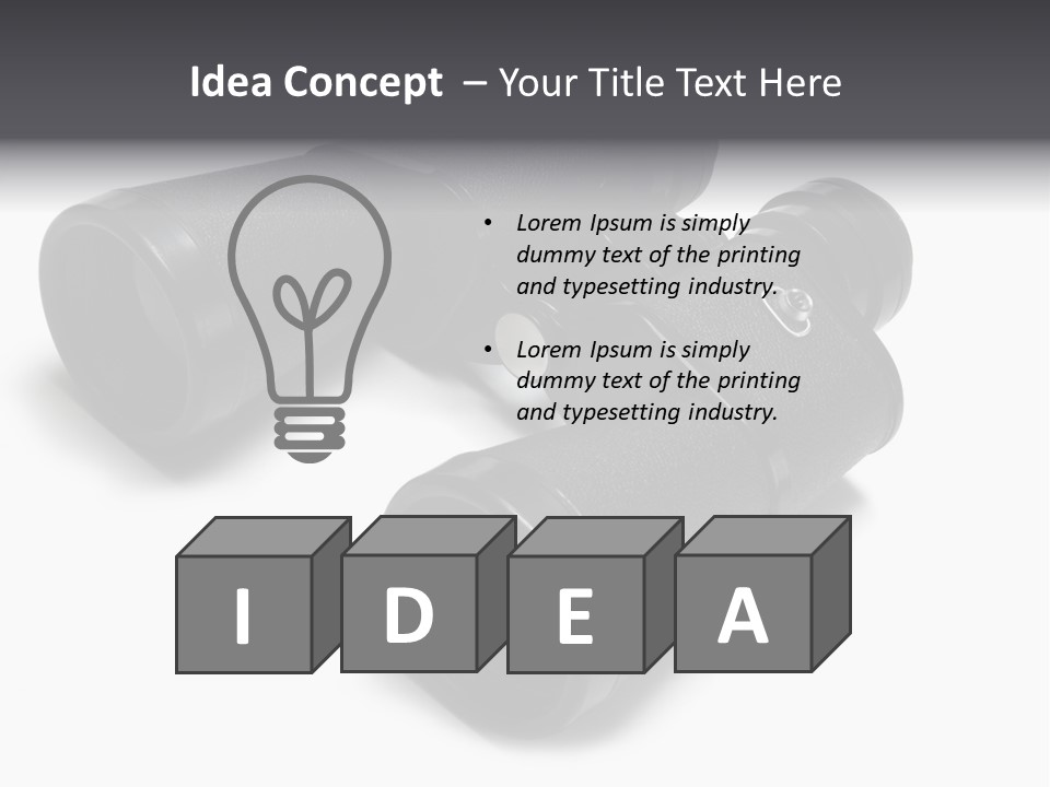 Observe Spy Isolated PowerPoint Template