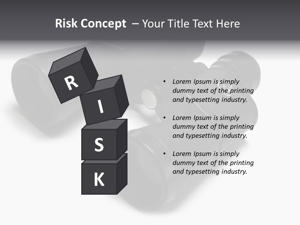 Observe Spy Isolated PowerPoint Template