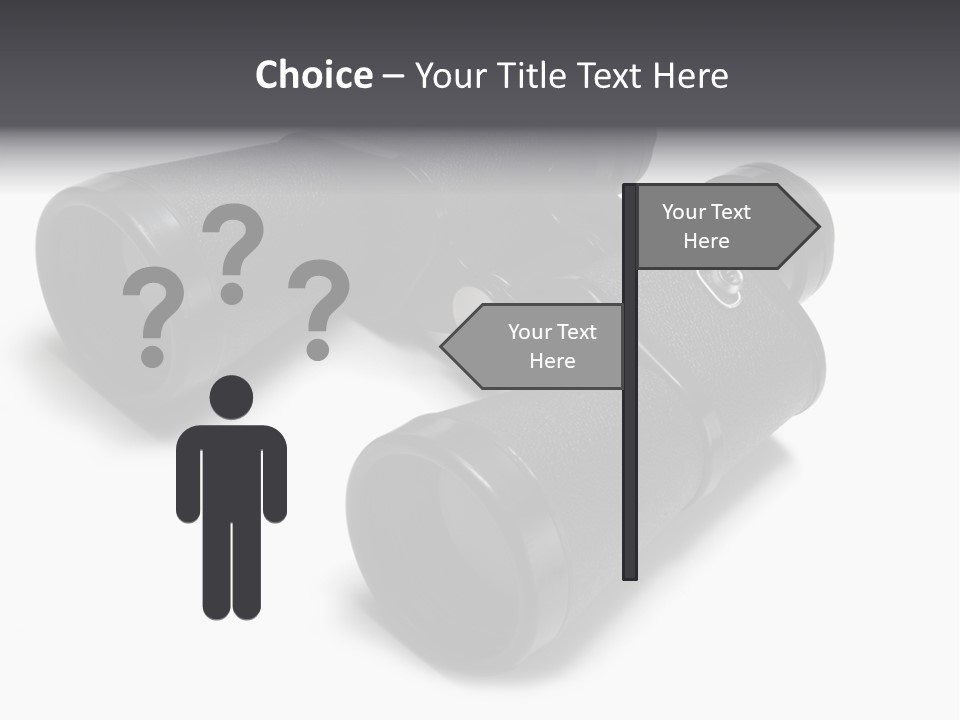 Observe Spy Isolated PowerPoint Template