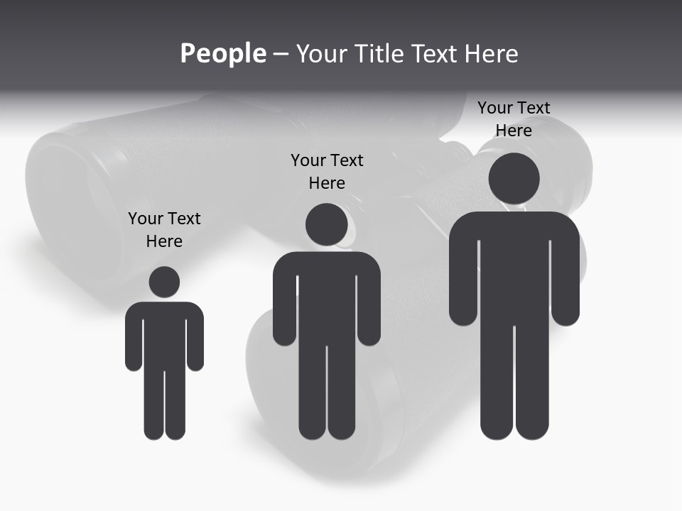 Observe Spy Isolated PowerPoint Template