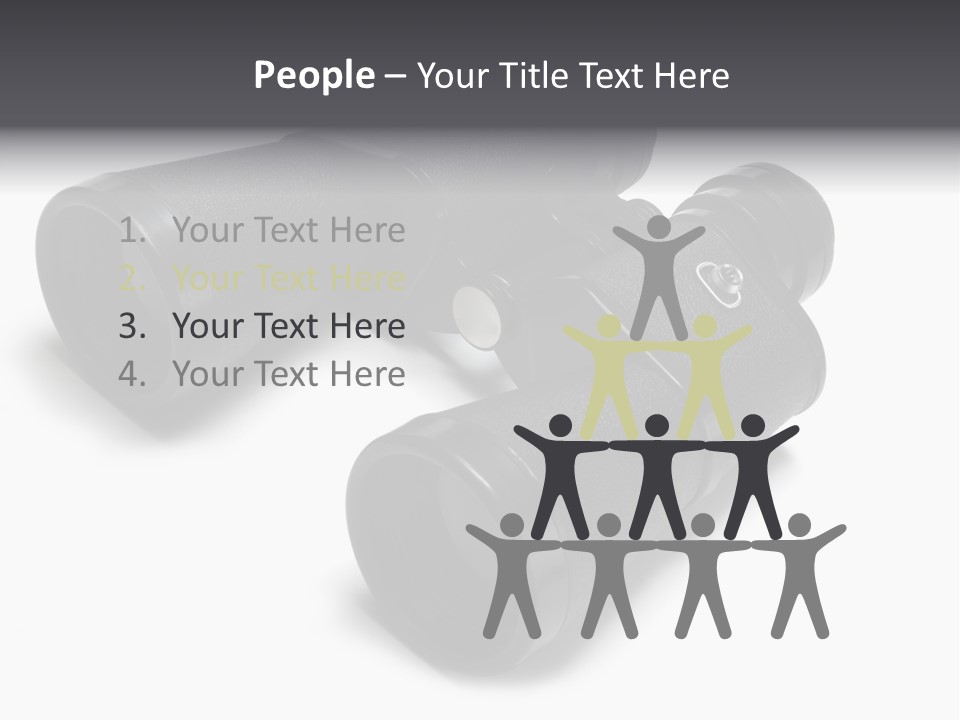 Observe Spy Isolated PowerPoint Template