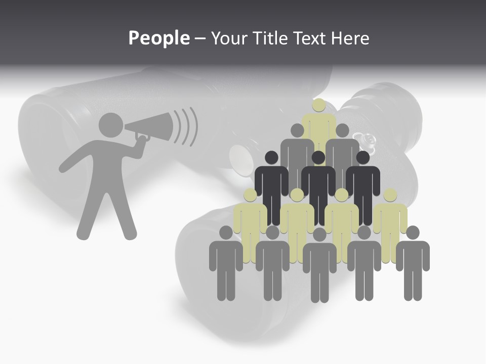 Observe Spy Isolated PowerPoint Template