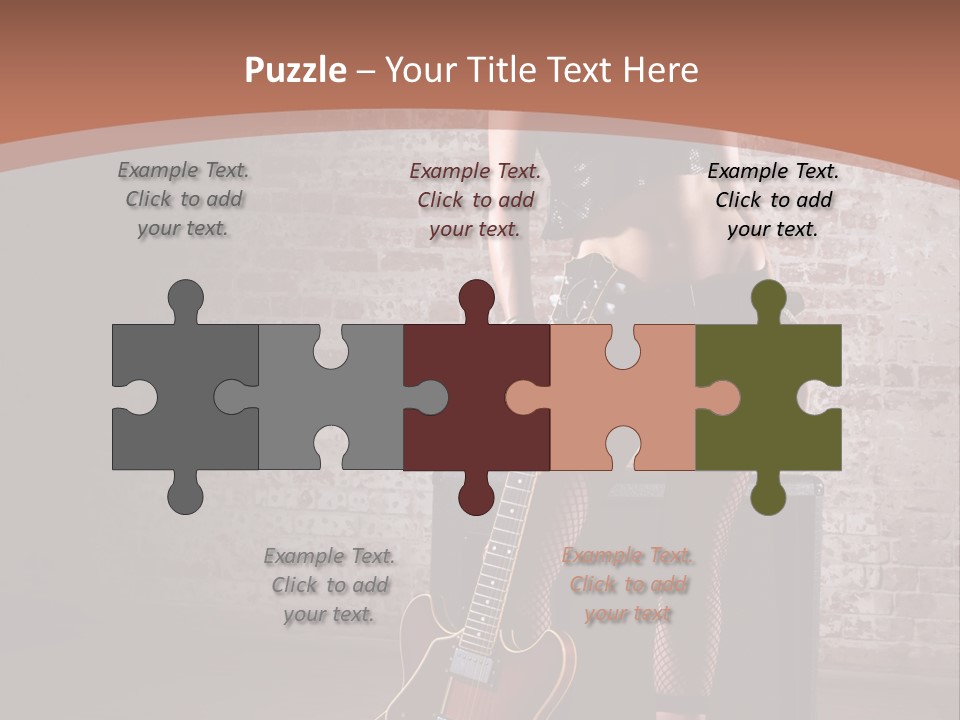 Female Black Lipstick PowerPoint Template