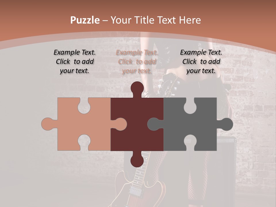 Female Black Lipstick PowerPoint Template