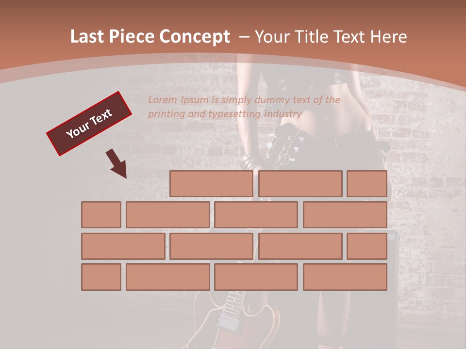 Female Black Lipstick PowerPoint Template