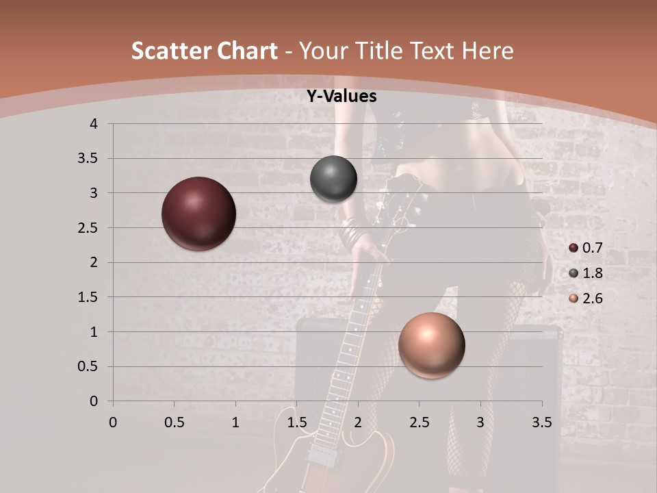 Female Black Lipstick PowerPoint Template