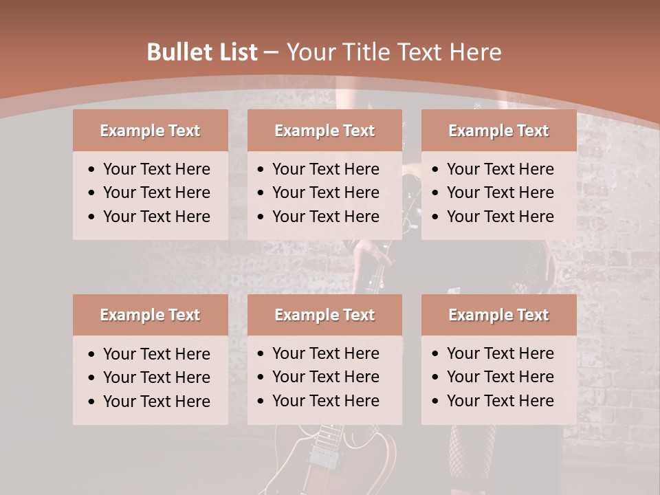 Female Black Lipstick PowerPoint Template