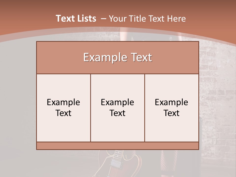Female Black Lipstick PowerPoint Template