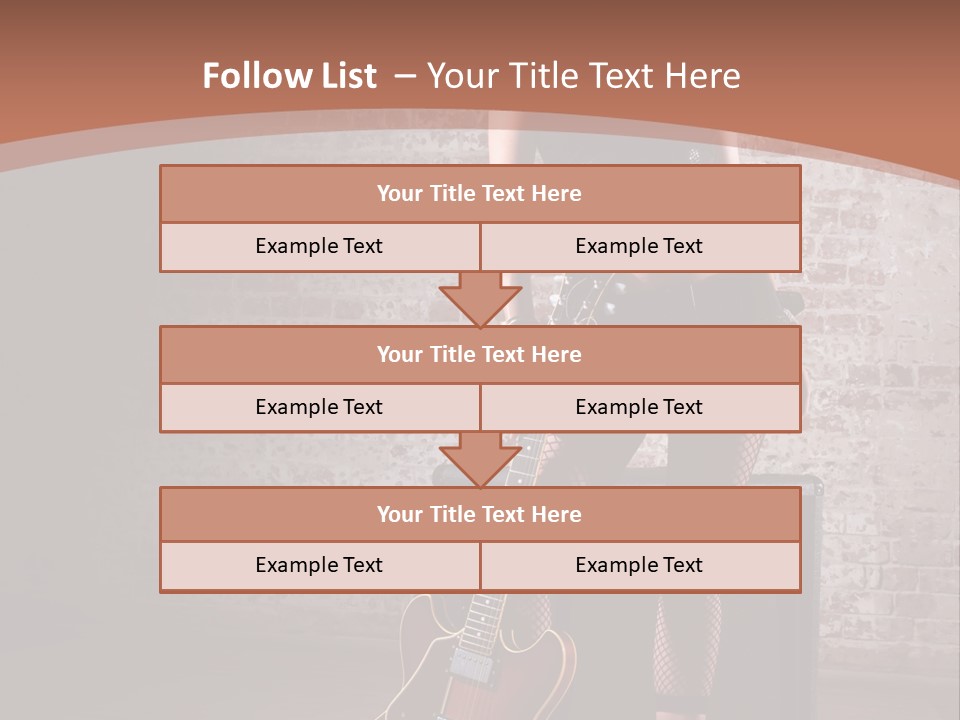 Female Black Lipstick PowerPoint Template