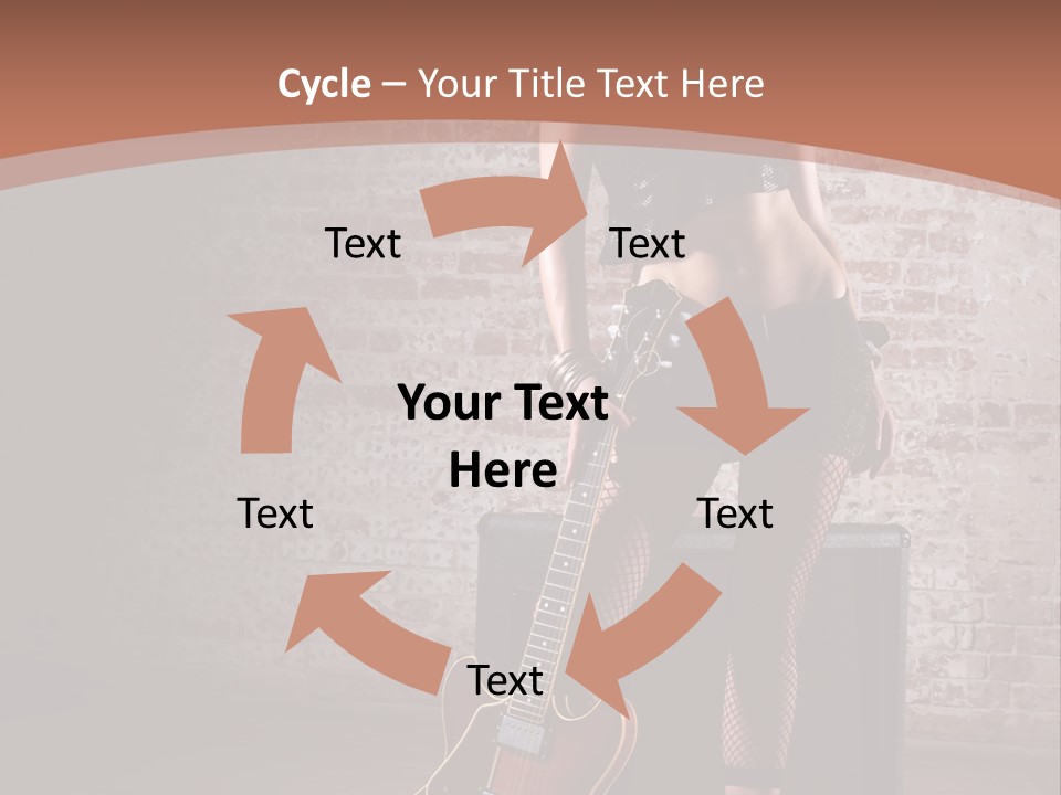 Female Black Lipstick PowerPoint Template