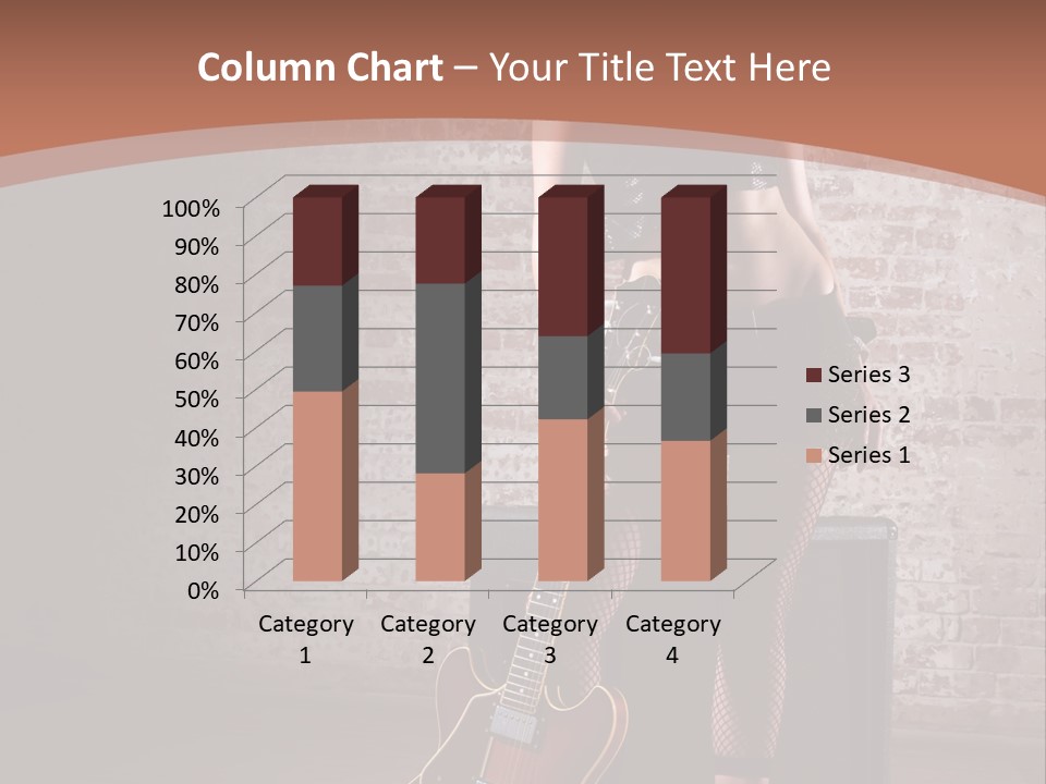 Female Black Lipstick PowerPoint Template