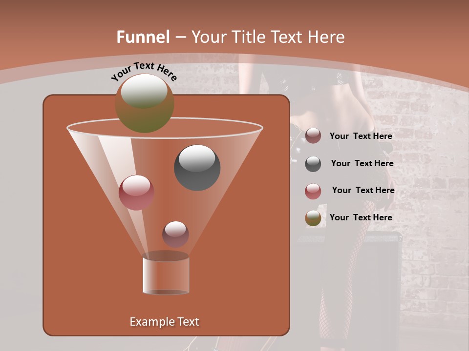 Female Black Lipstick PowerPoint Template