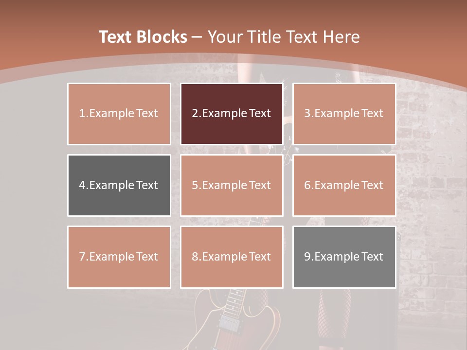 Female Black Lipstick PowerPoint Template