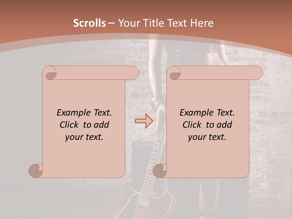Female Black Lipstick PowerPoint Template