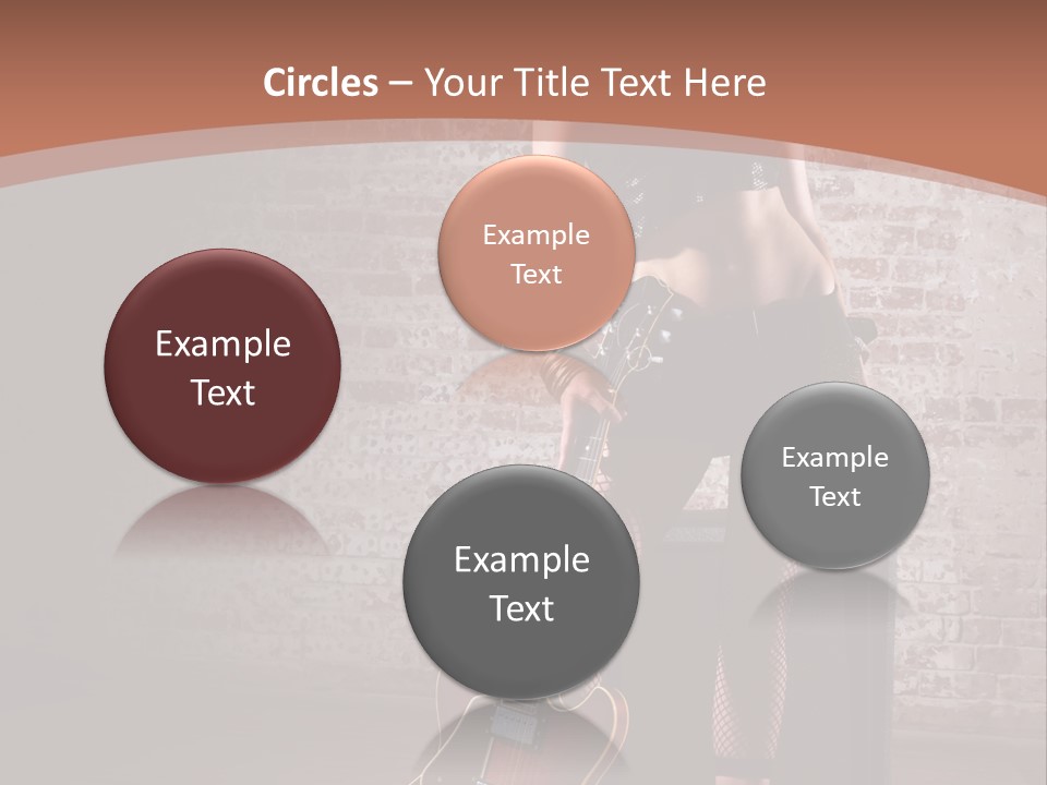 Female Black Lipstick PowerPoint Template