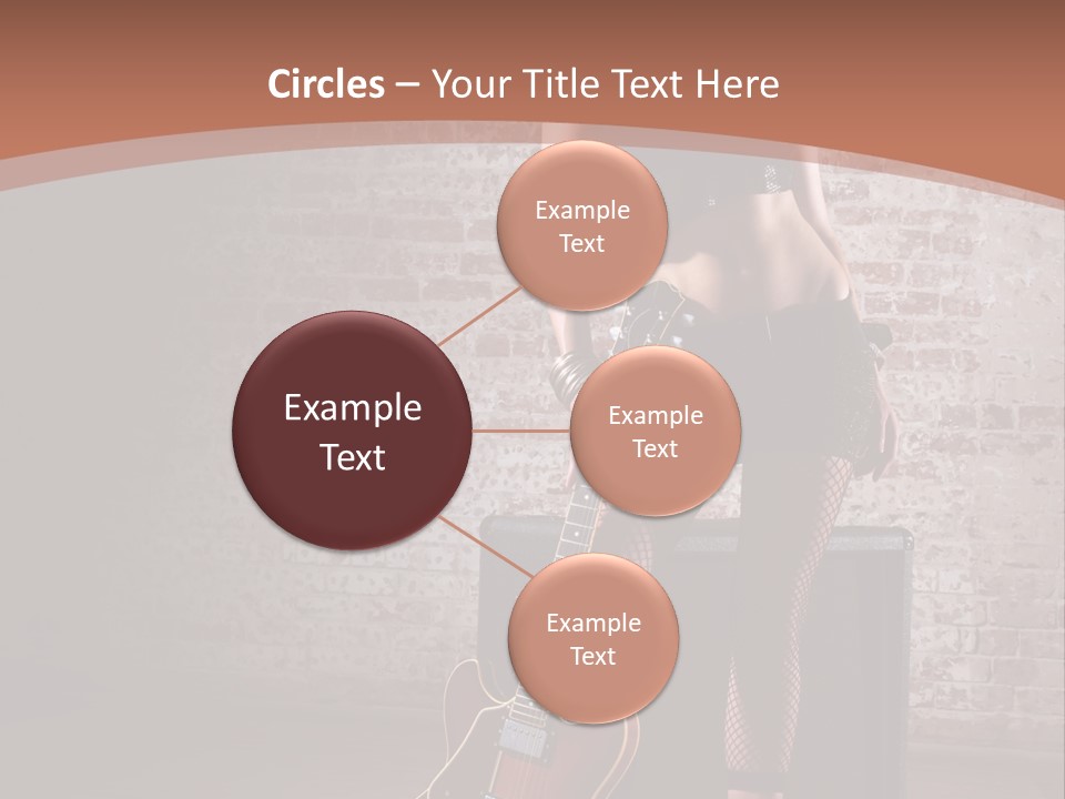 Female Black Lipstick PowerPoint Template