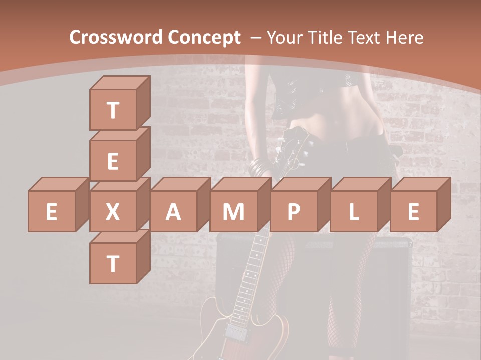 Female Black Lipstick PowerPoint Template