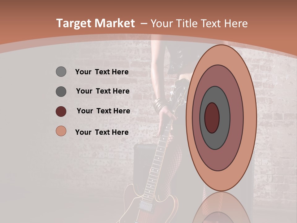 Female Black Lipstick PowerPoint Template