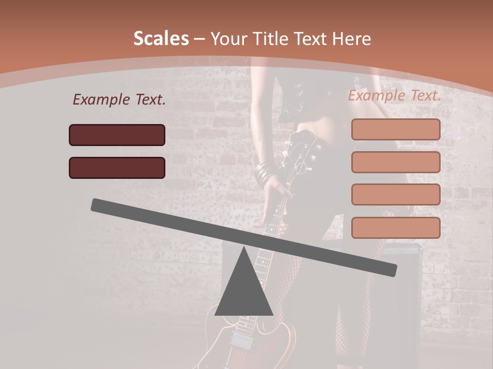 Female Black Lipstick PowerPoint Template