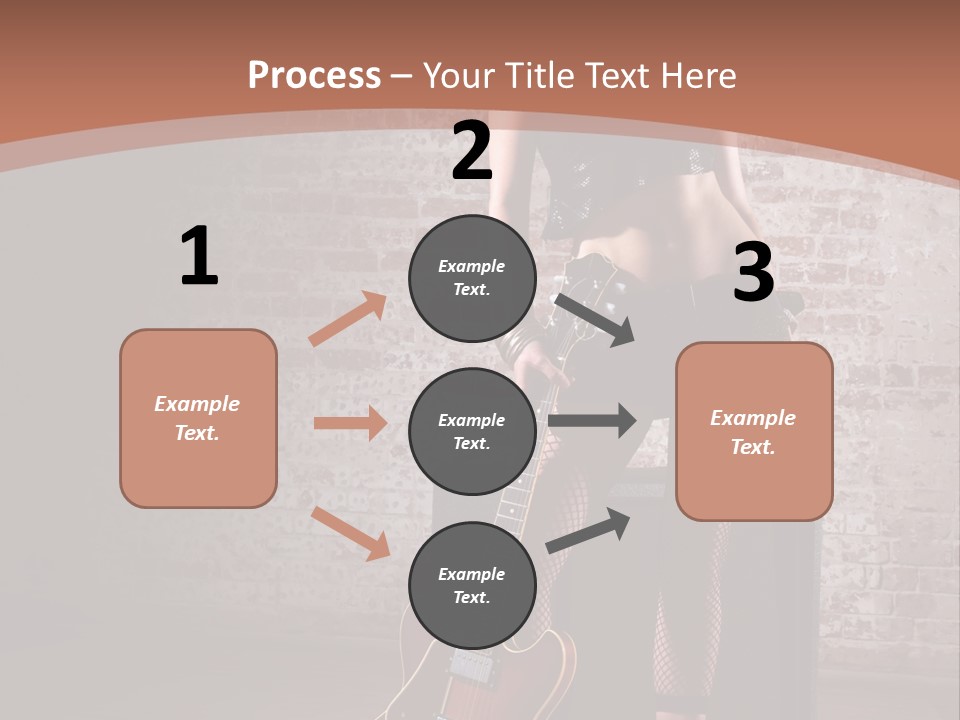 Female Black Lipstick PowerPoint Template