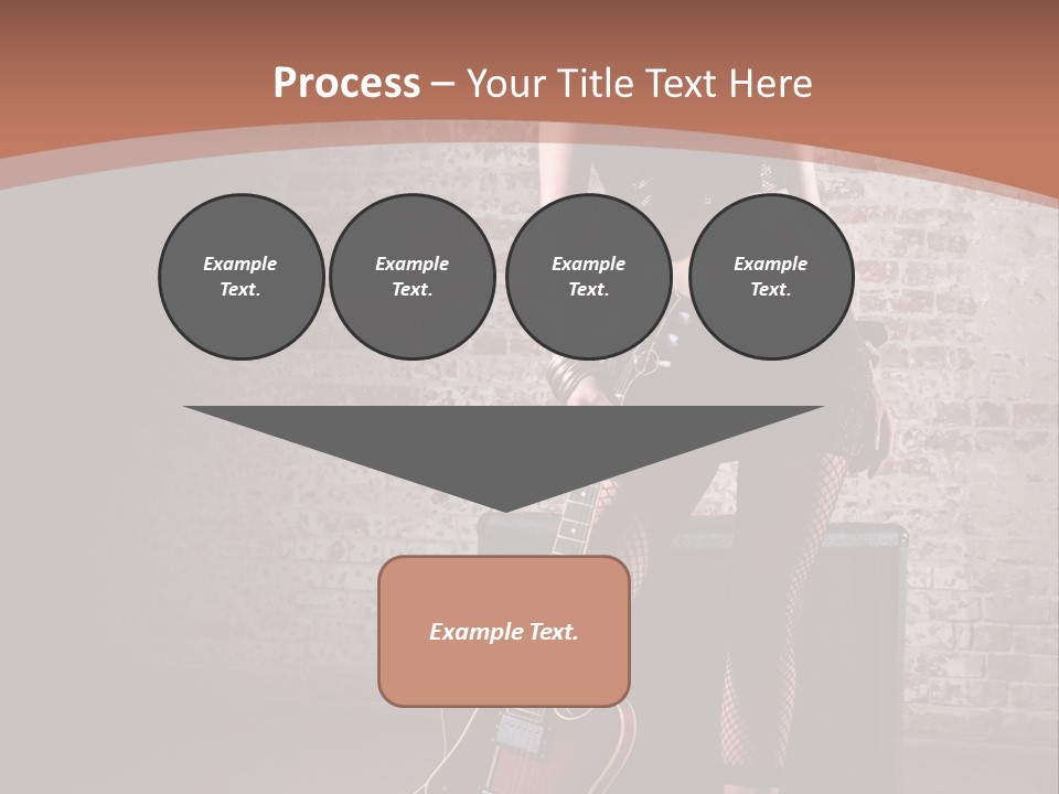 Female Black Lipstick PowerPoint Template