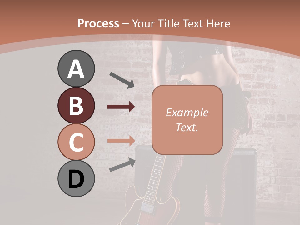 Female Black Lipstick PowerPoint Template