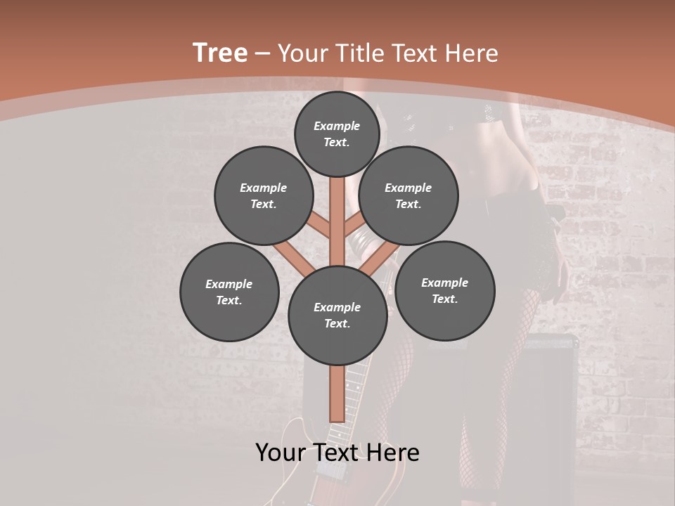 Female Black Lipstick PowerPoint Template