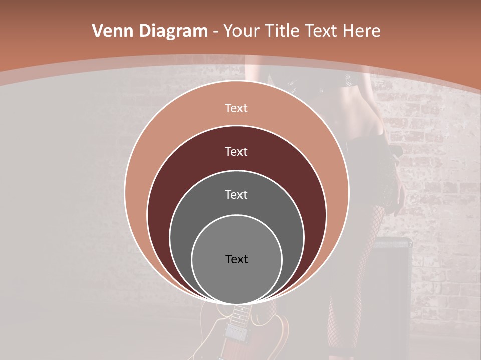 Female Black Lipstick PowerPoint Template