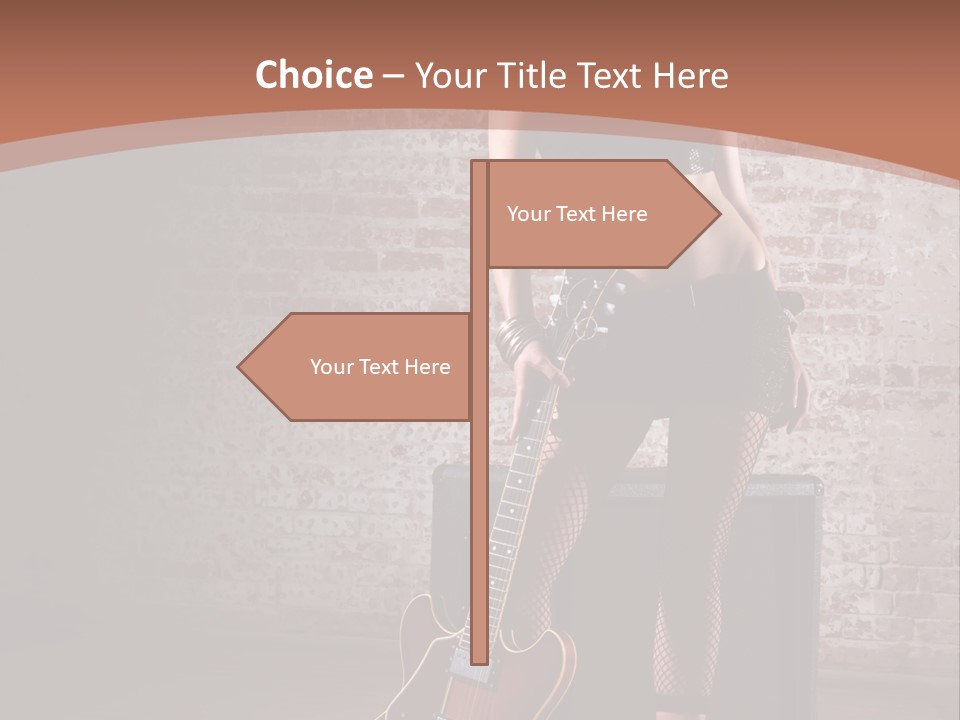 Female Black Lipstick PowerPoint Template