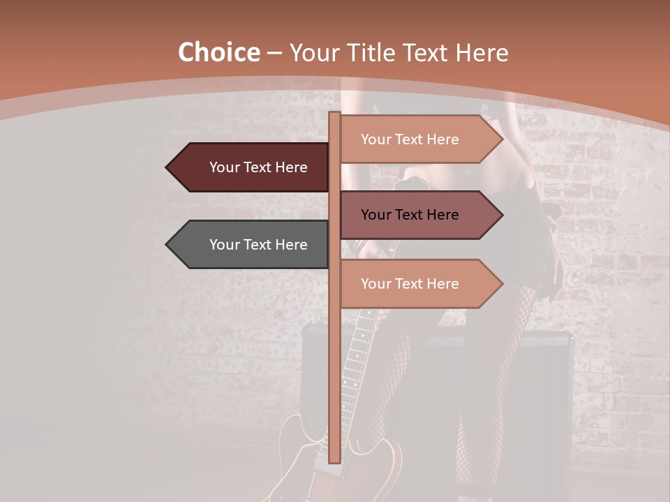 Female Black Lipstick PowerPoint Template