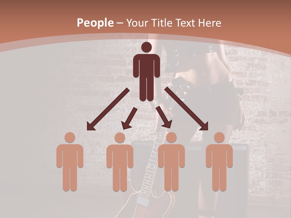 Female Black Lipstick PowerPoint Template