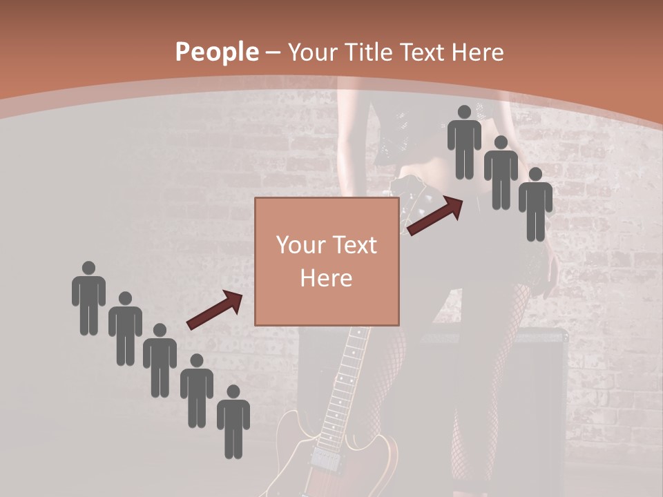 Female Black Lipstick PowerPoint Template