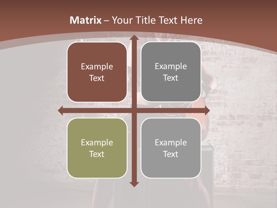 Serious Belly Guitar PowerPoint Template