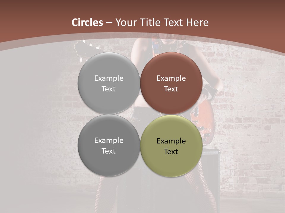 Serious Belly Guitar PowerPoint Template