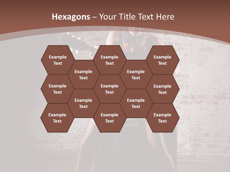 Serious Belly Guitar PowerPoint Template